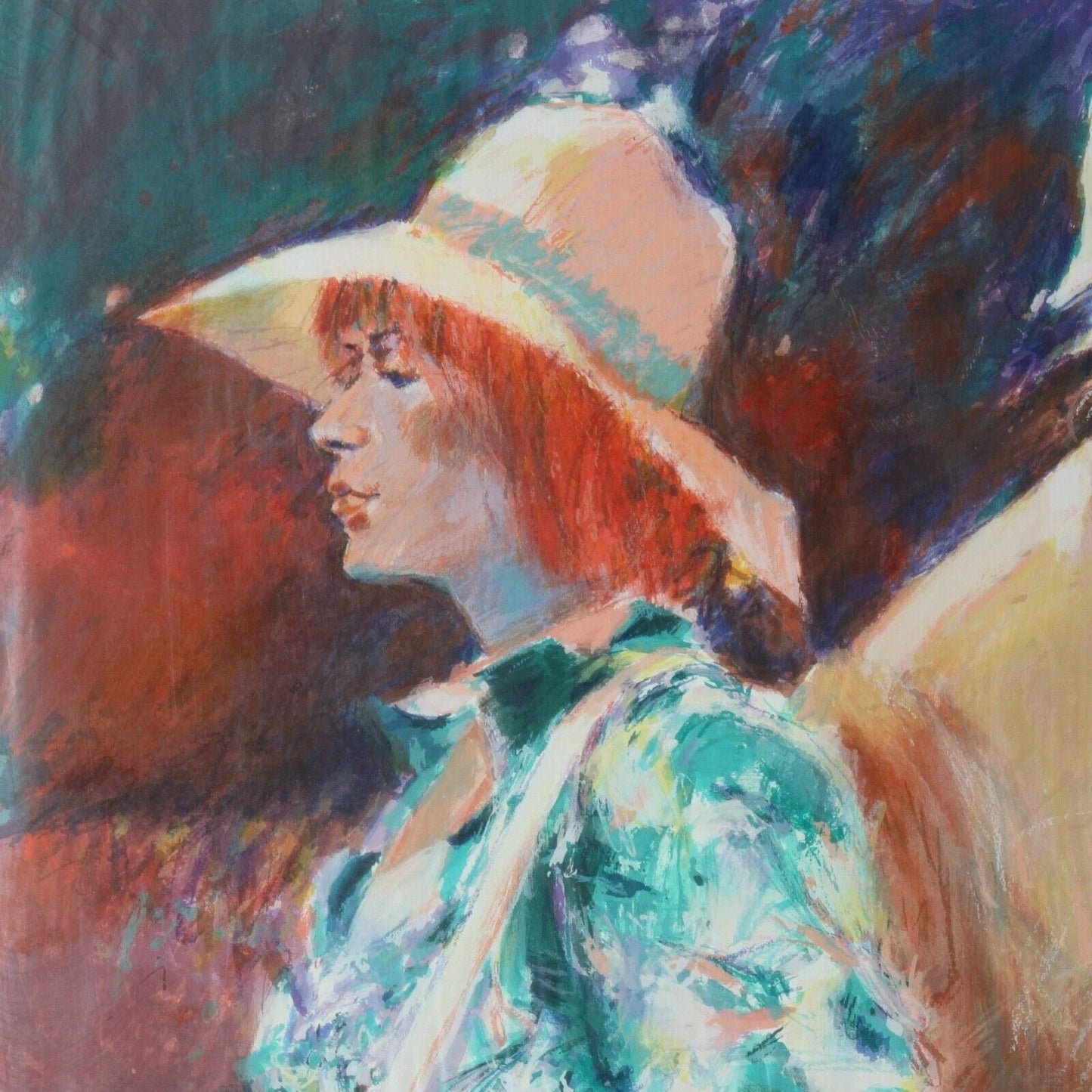 "My Favorite Redhead" by Aldo Luongo Serigraph on Paper LE 73/250 Unframed