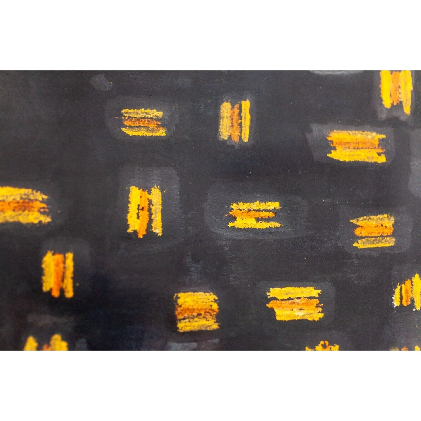 SOS, from the series "Color Code" 1978 Framed Painting by Victor Raphael