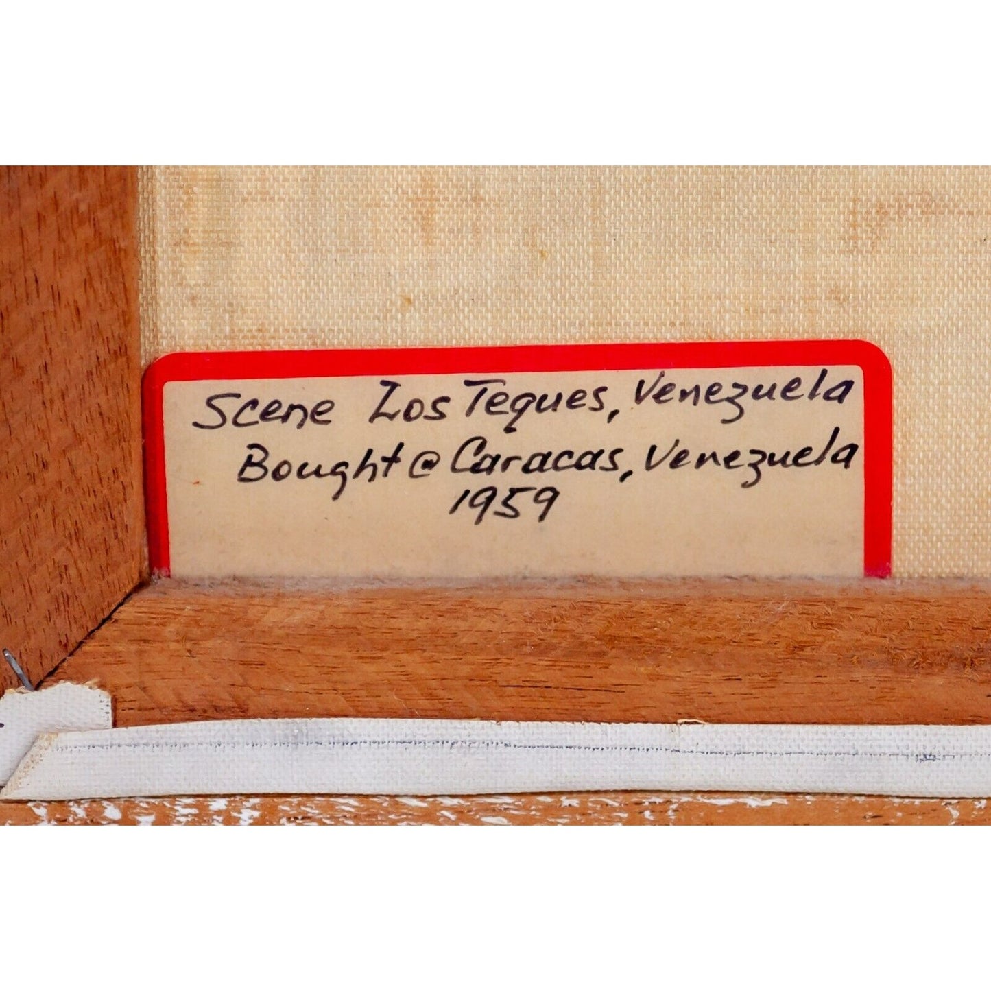 "Los Teques, Venezuela" Oil on Canvas Painting Signed J Cueva Framed