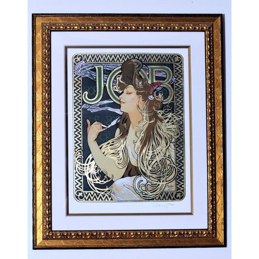 JOB Cigarette Papers Giclée by Alphonse Mucha Signed LE No.75/475