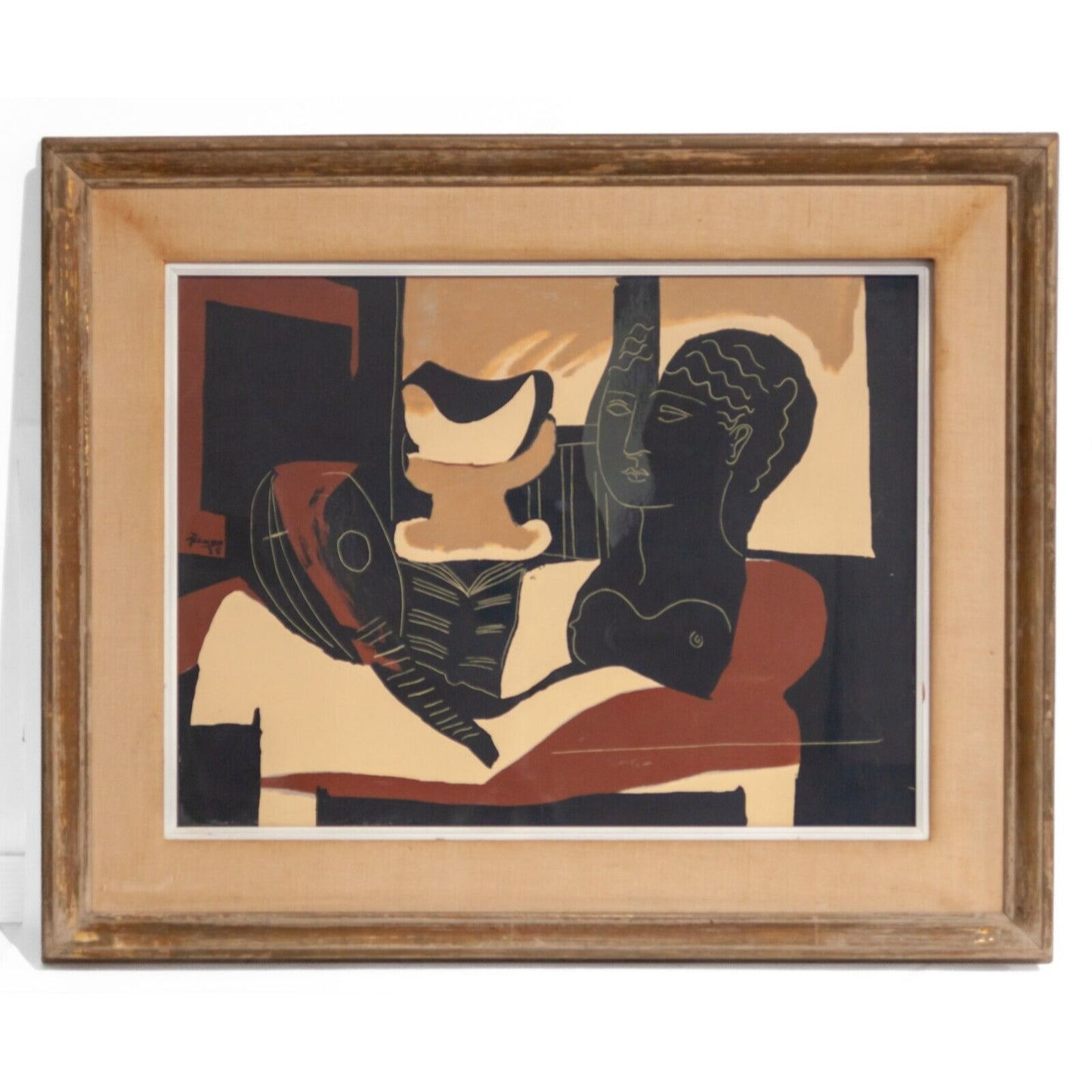 After Pablo Picasso ''Nature Morte a la Tete Antique'' 1964 Collotype Print