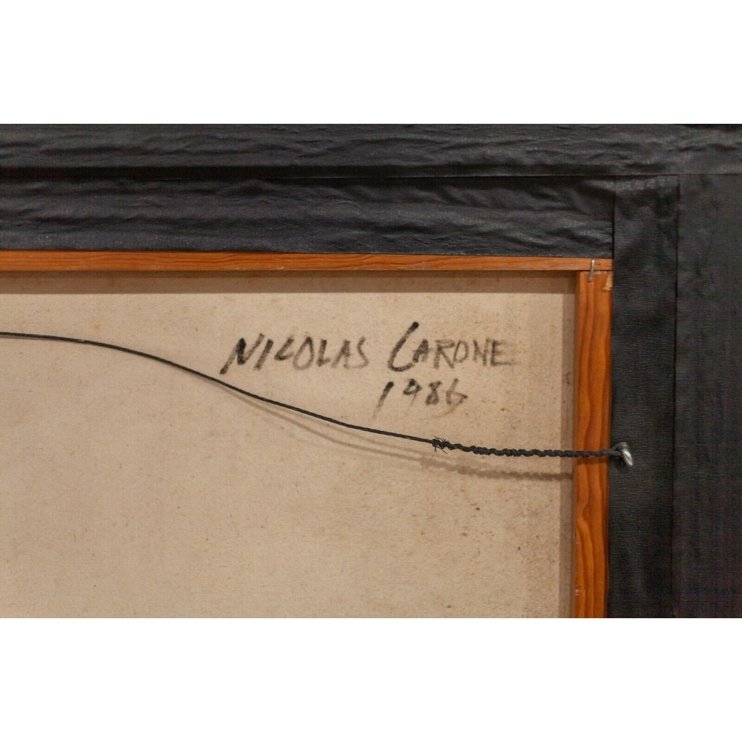 Portrait of Woman by Nicolas Carone Oil on Canvas 33" x 30.5" 1986