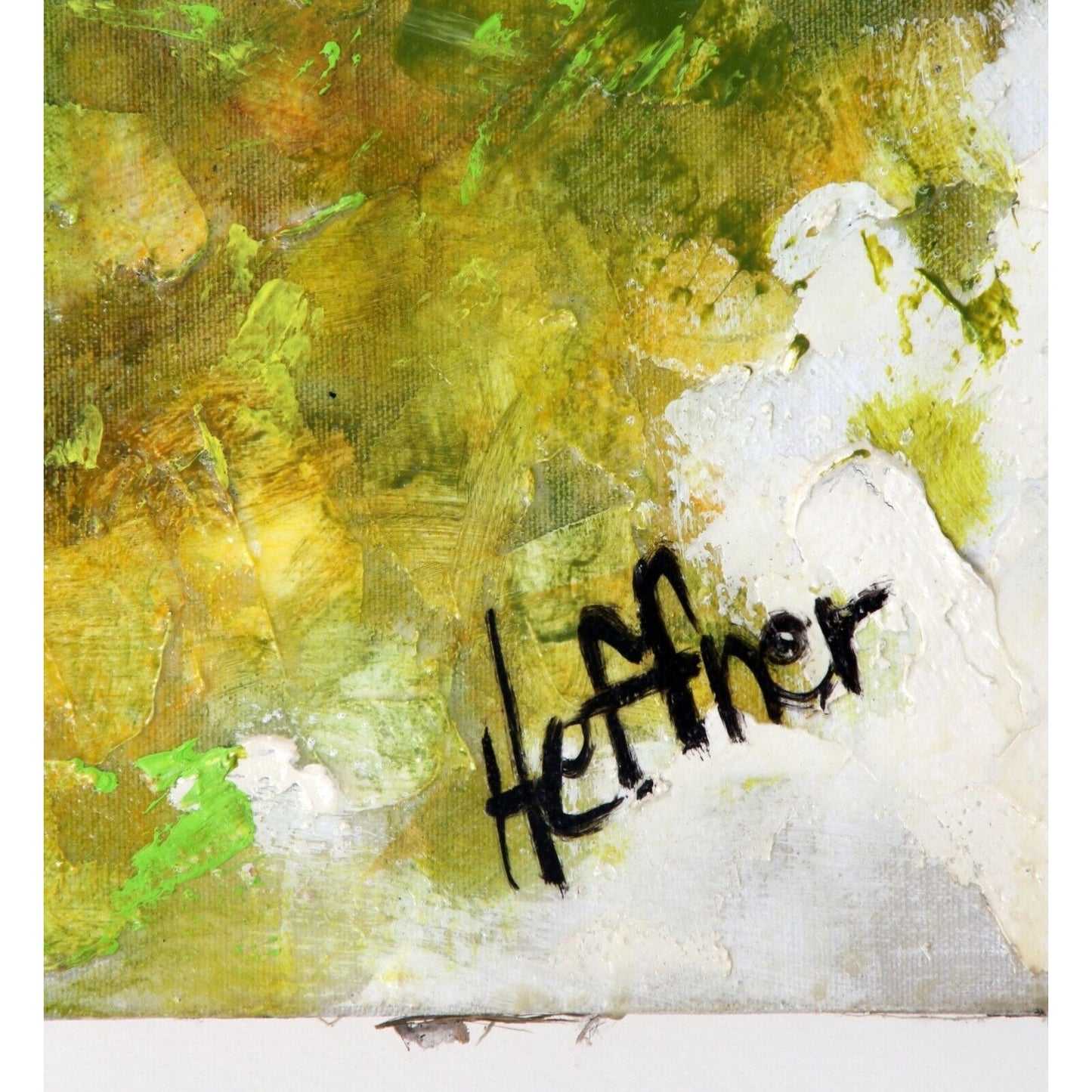 Lynne Heffner: Boy Hands in Pocket Oil Painting Signed