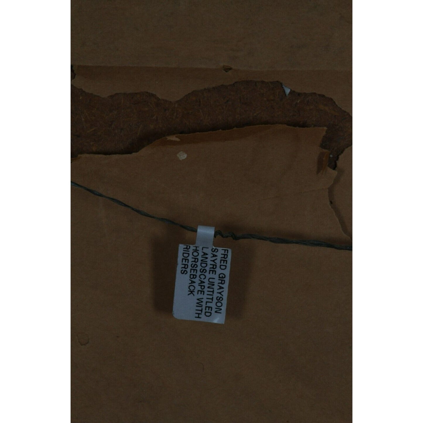 Untitled Desert Landscape by Fred Grayson Sayre Oil on Board Framed