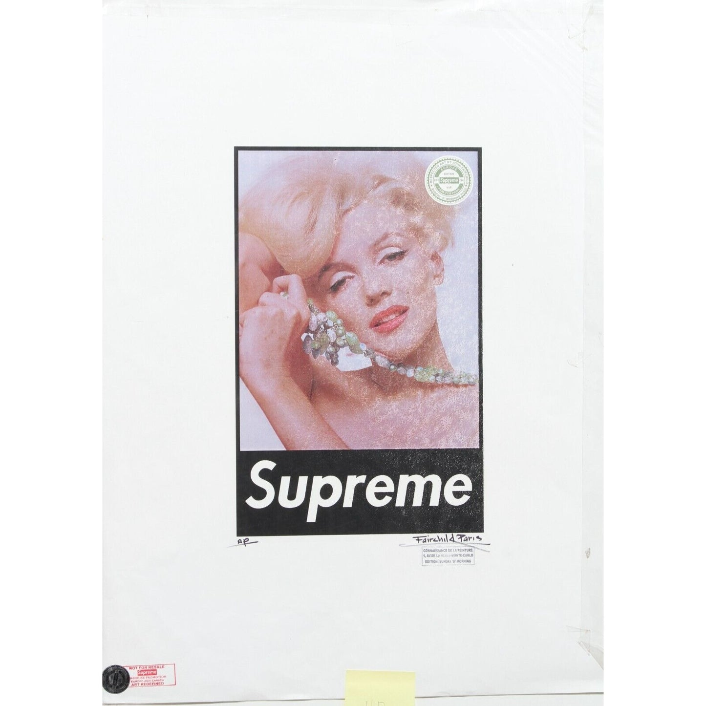 Supreme Marilyn Monroe Print By Fairchild Paris AP