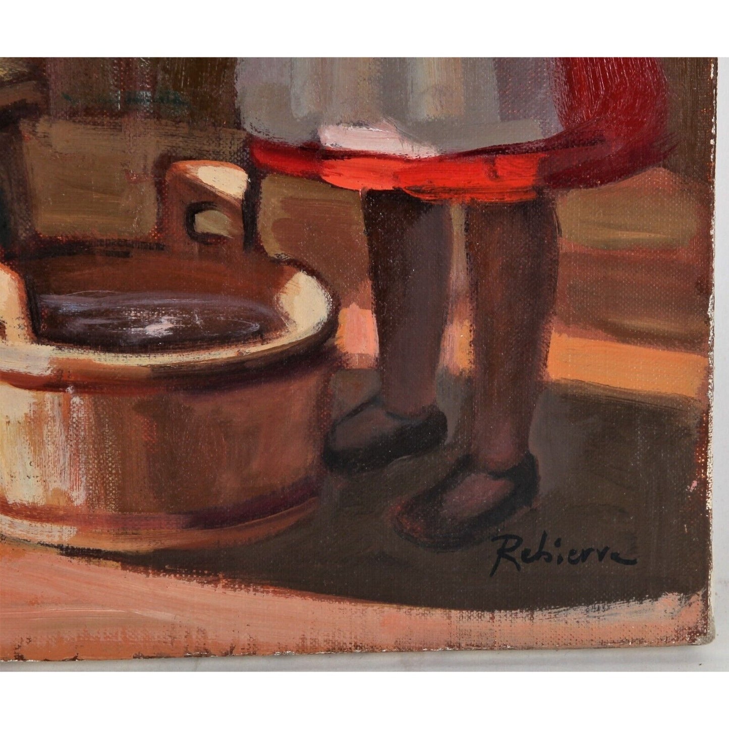 "Unknown Title" by Robierre, Oil on Canvas Painting, 18x24