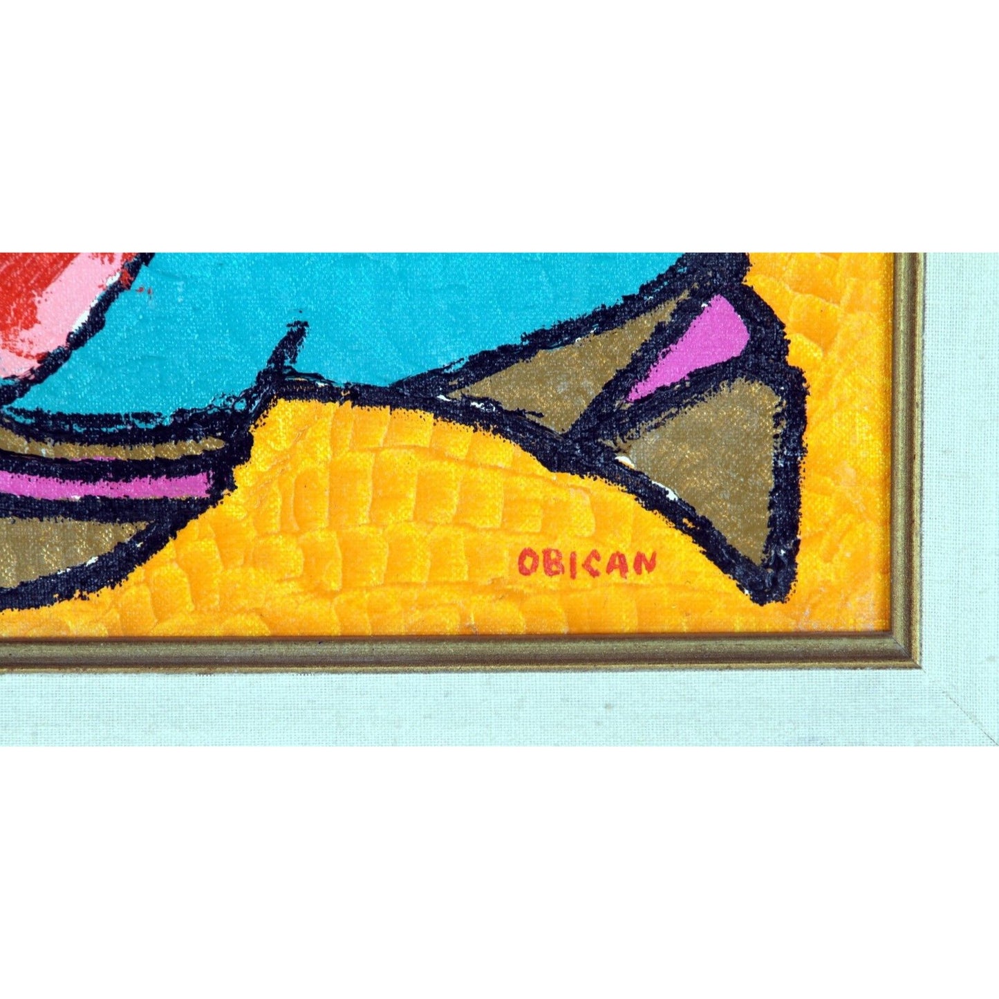 Jovan Obican: The Serbian Peasant - Acrylic Painting Signed