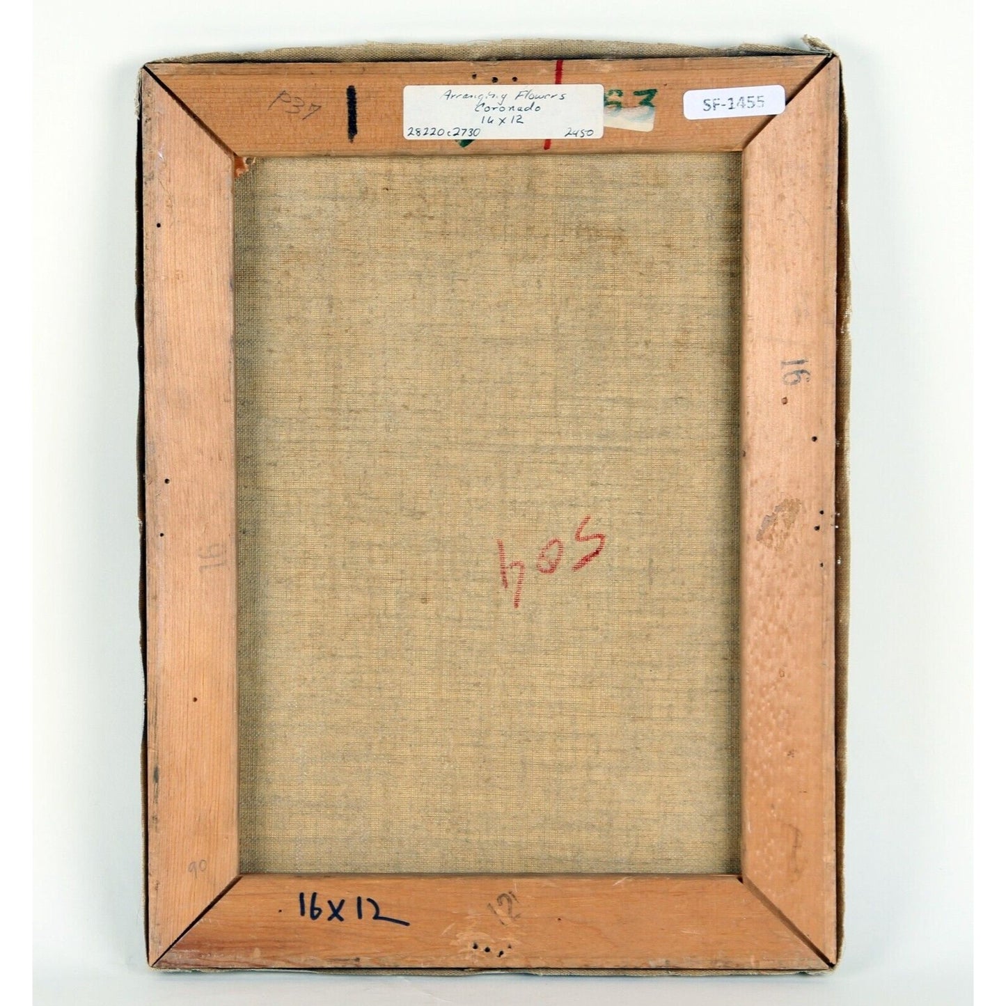 "Arranging Flowers" by Coronado, Oil on Canvas Painting, 16x12