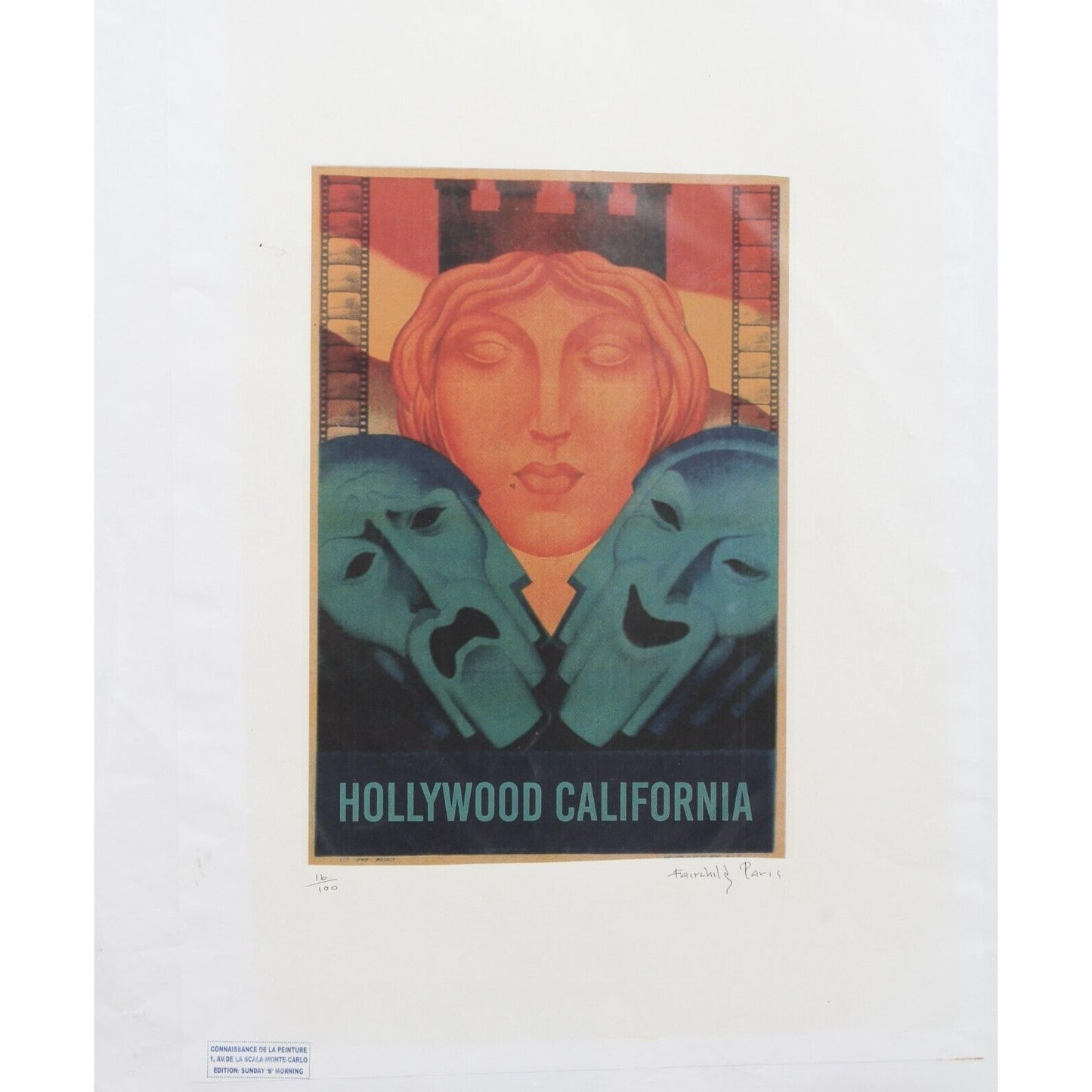 Hollywood California Print By Fairchild Paris LE 16/100