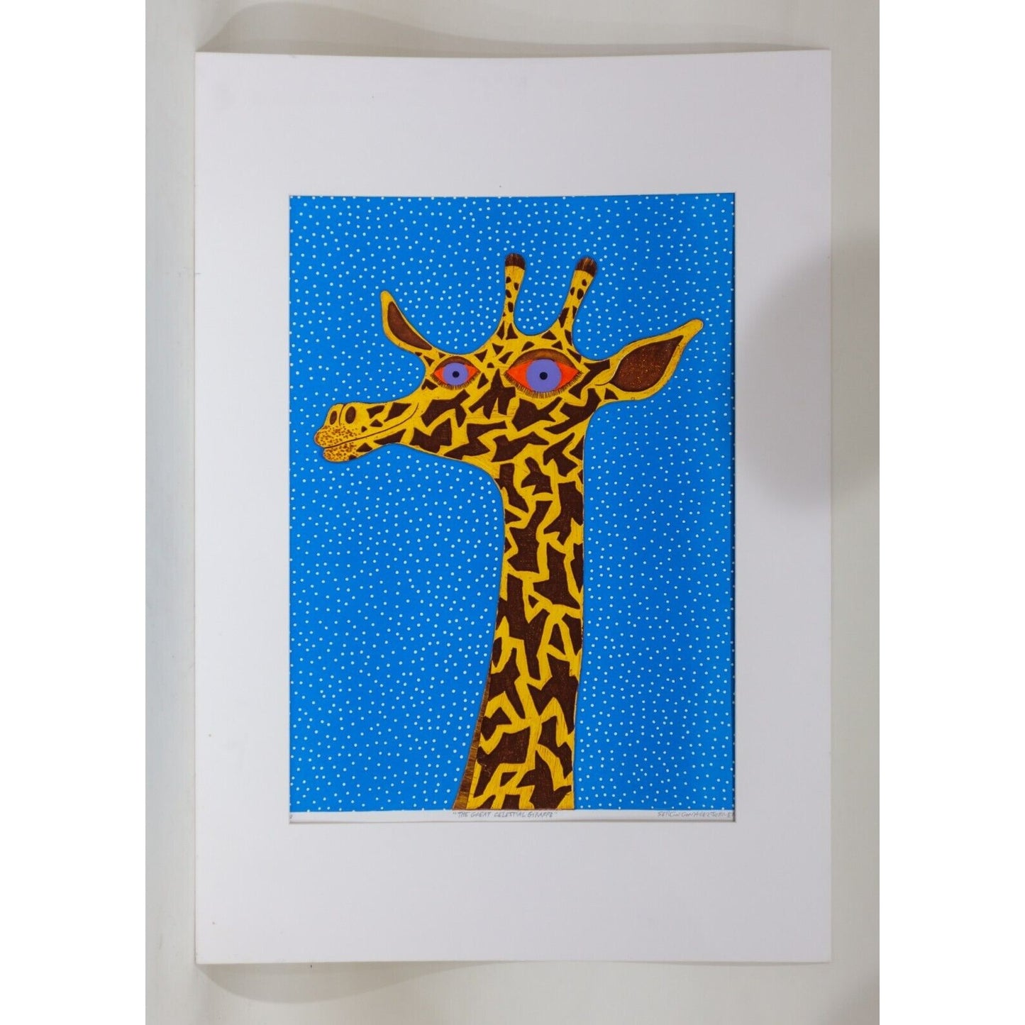 "The Great Celestial Giraffe" by Sergio Gonzalez-Tornero Limited Edition Etching