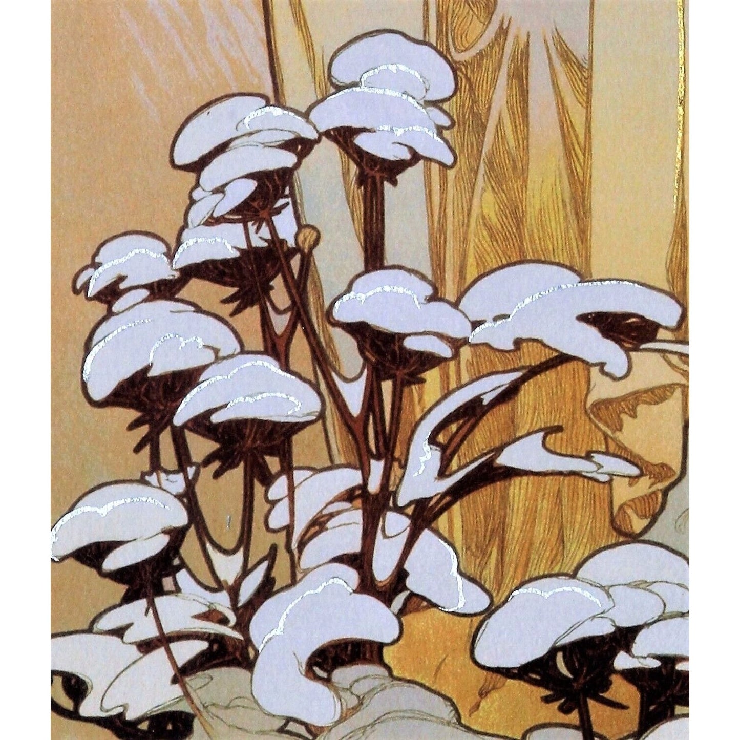 The Seasons: Winter (1900) by Alphonse Mucha Giclée Signed LE No. 152/475