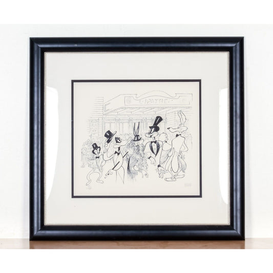 "Opening Night" Al Hirschfeld Signed Original Lithograph LE 97/350