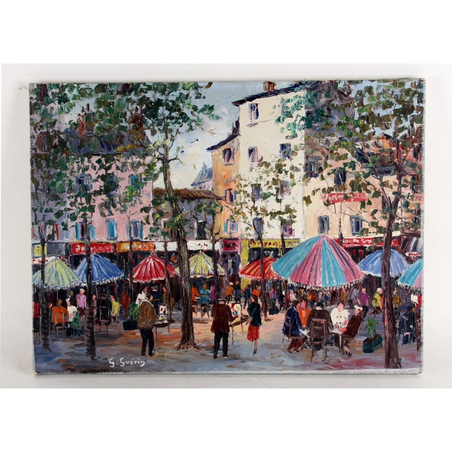 "Paris" by G. Gucrin, Cityscape, Oil Painting on Canvas, 18x24