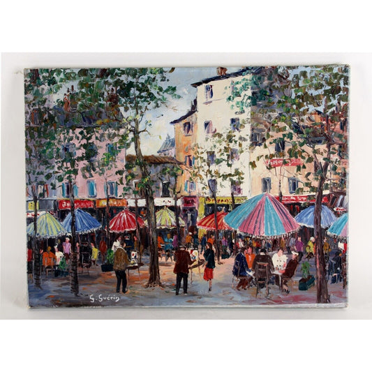 "Paris" by G. Gucrin, Cityscape, Oil Painting on Canvas, 18x24