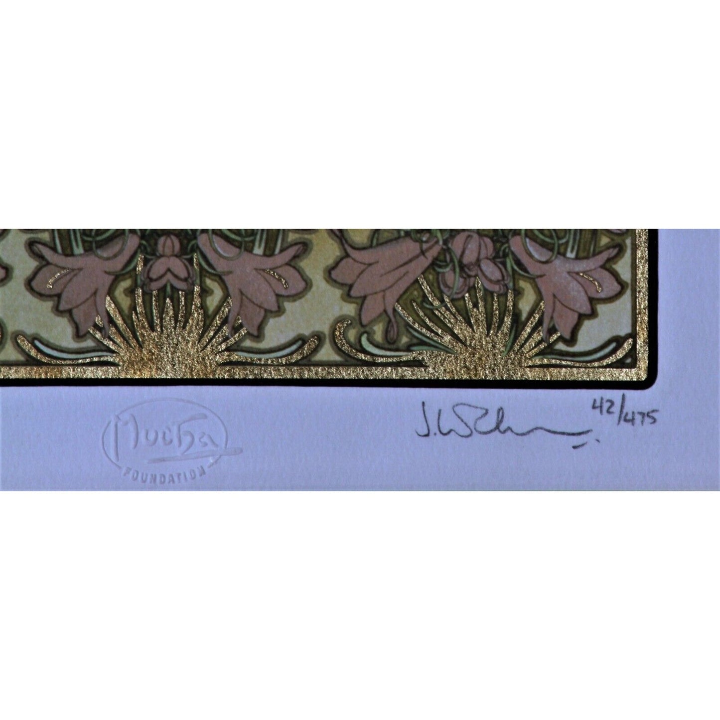 The Evening Star (1902) Giclée on Paper Alphonse Mucha Signed LE 42/475 Framed