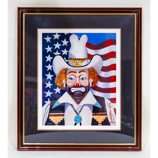 "Reno Red" by Red Skelton Lithograph on Paper LE 291/999 Framed & Signed