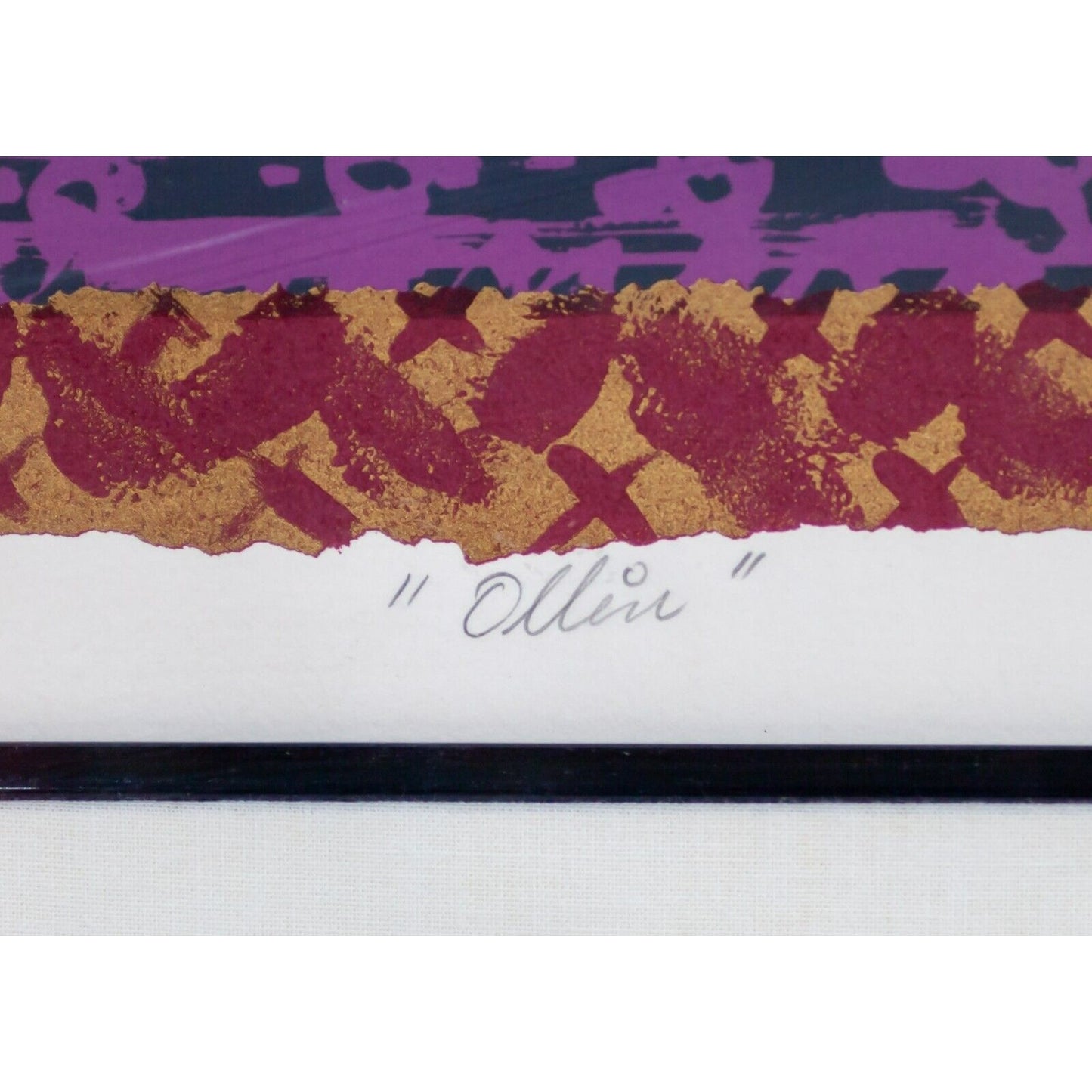 "Ollin" by Calixto Robles Framed Silkscreen on Paper Signed LE 10/25