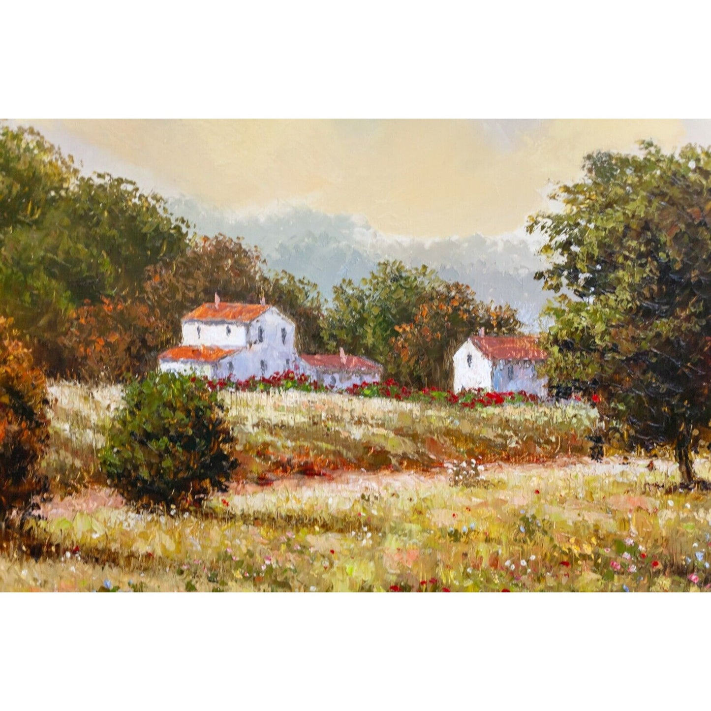 Untitled Landscape Framed Oil Painting signed Alson