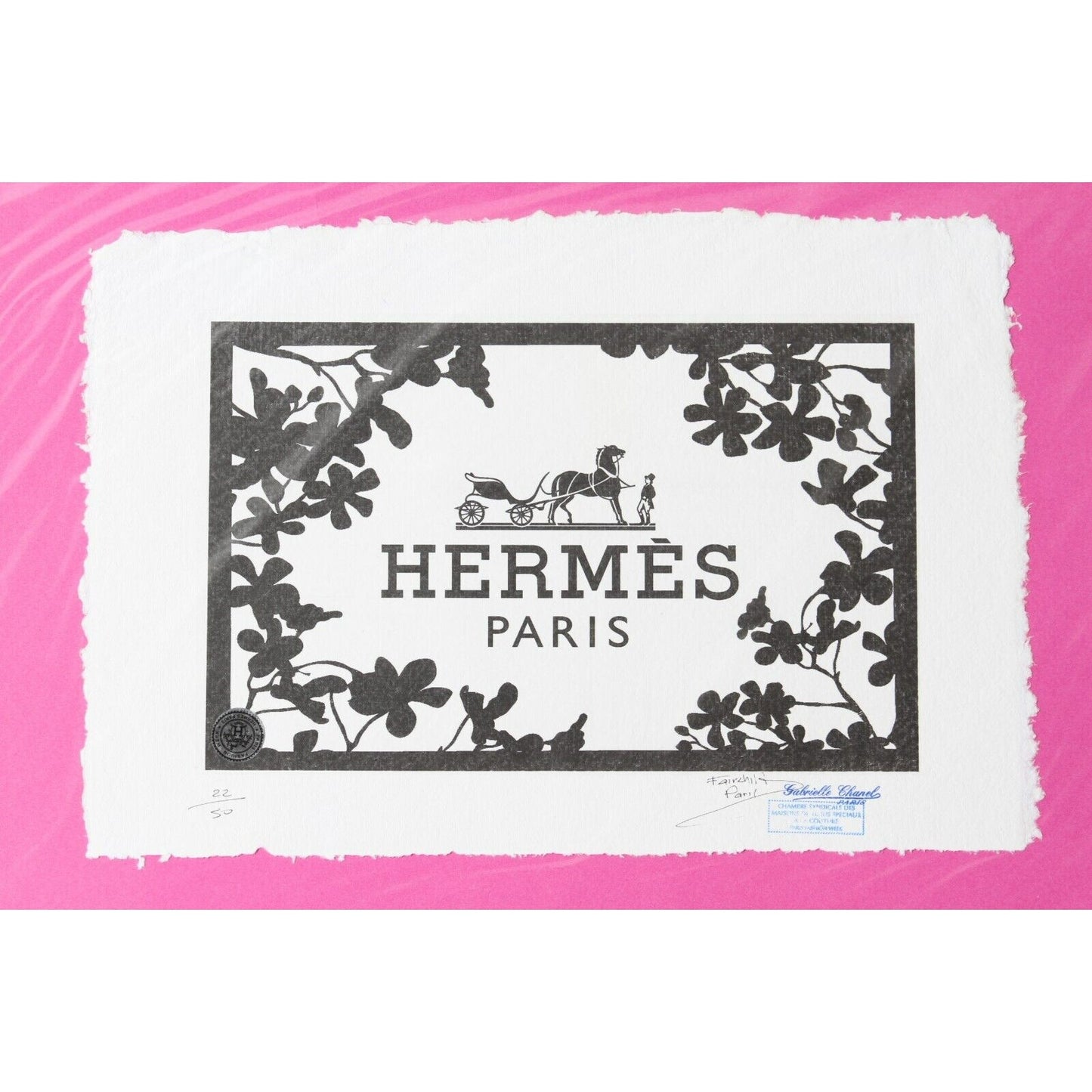 Hermes Print By Fairchild Paris LE 3/50