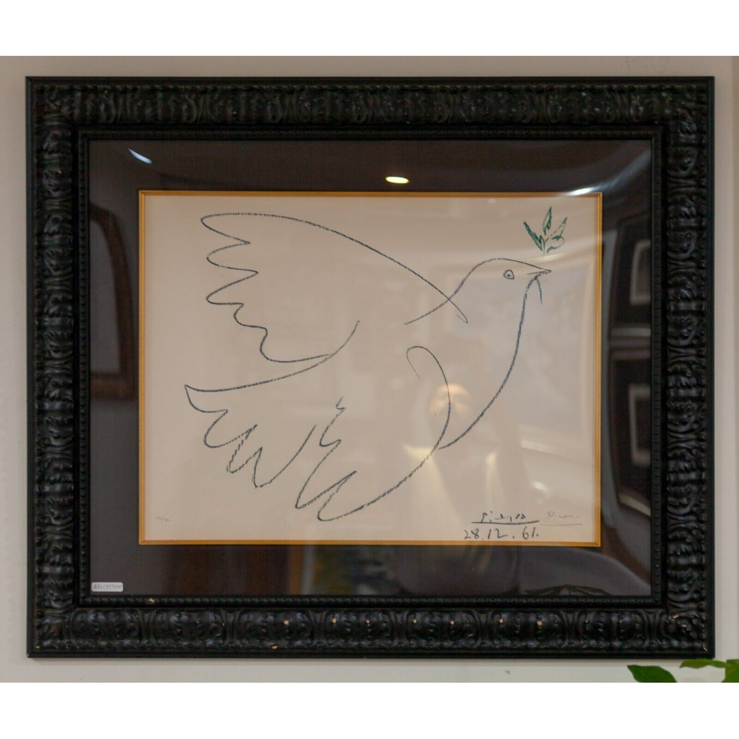 "Dove of Peace" Lithograph by Pablo Picasso Signed & Numbered 142/350 1961