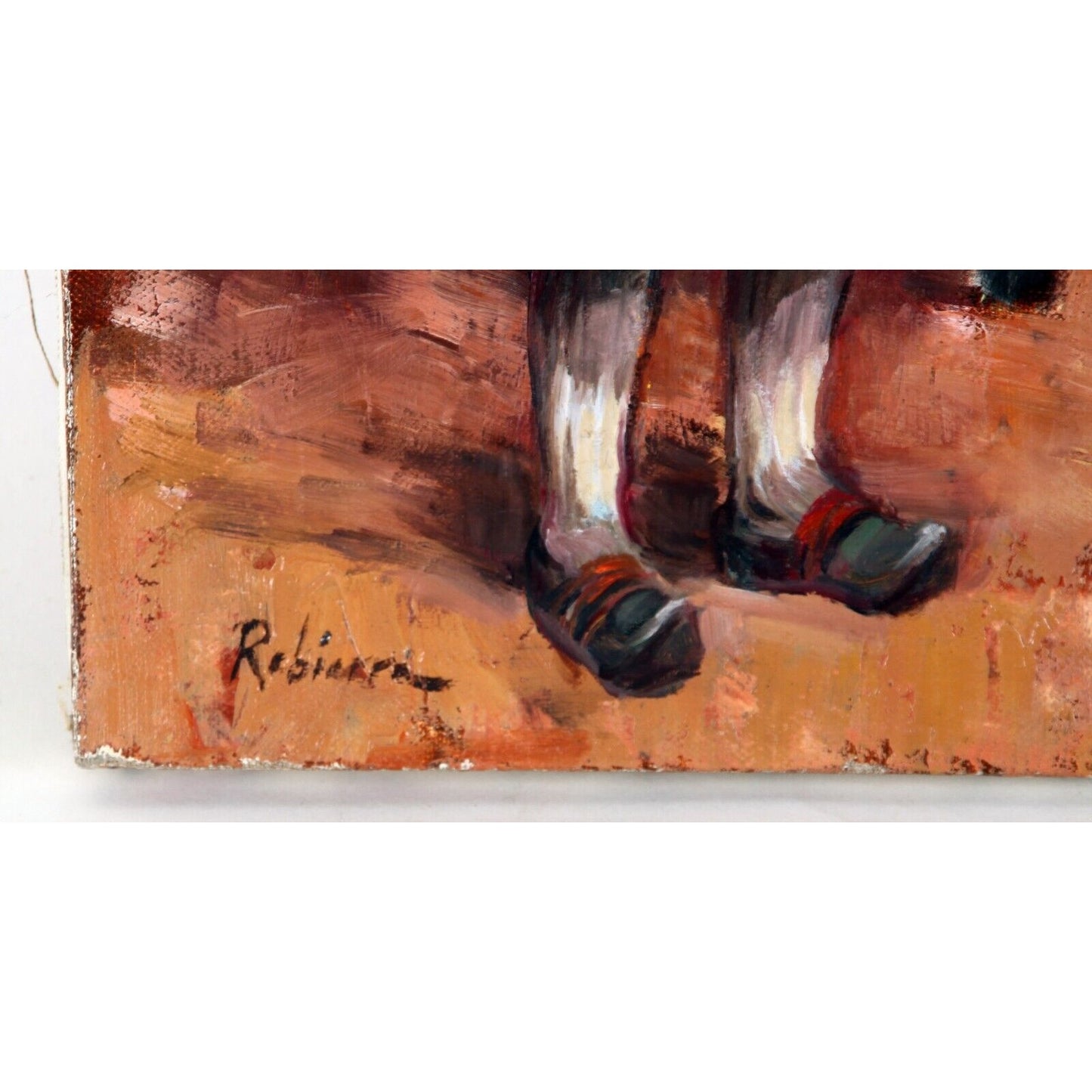 "Mother and Child" by Robierre, Oil Painting on Canvas, 24x18