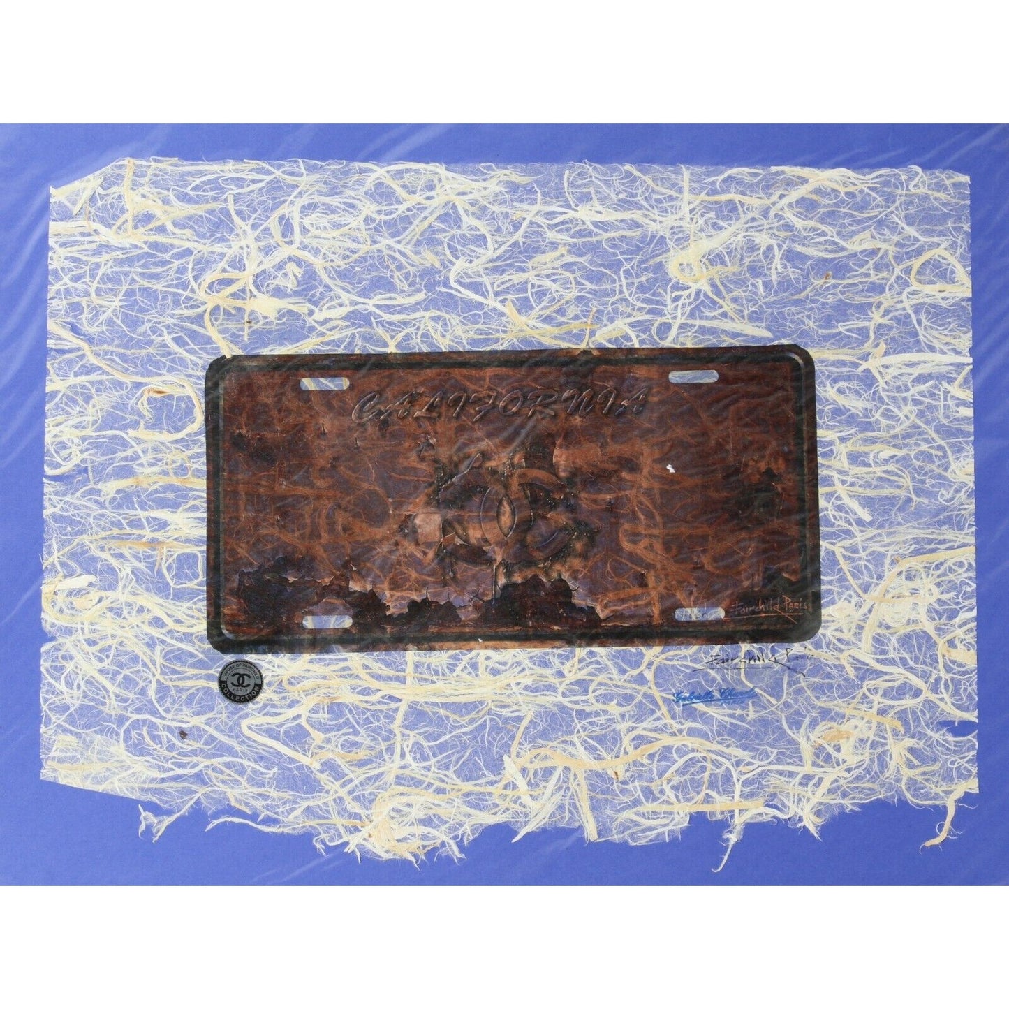 Chanel California License Plate Print By Fairchild Paris LE 11/50