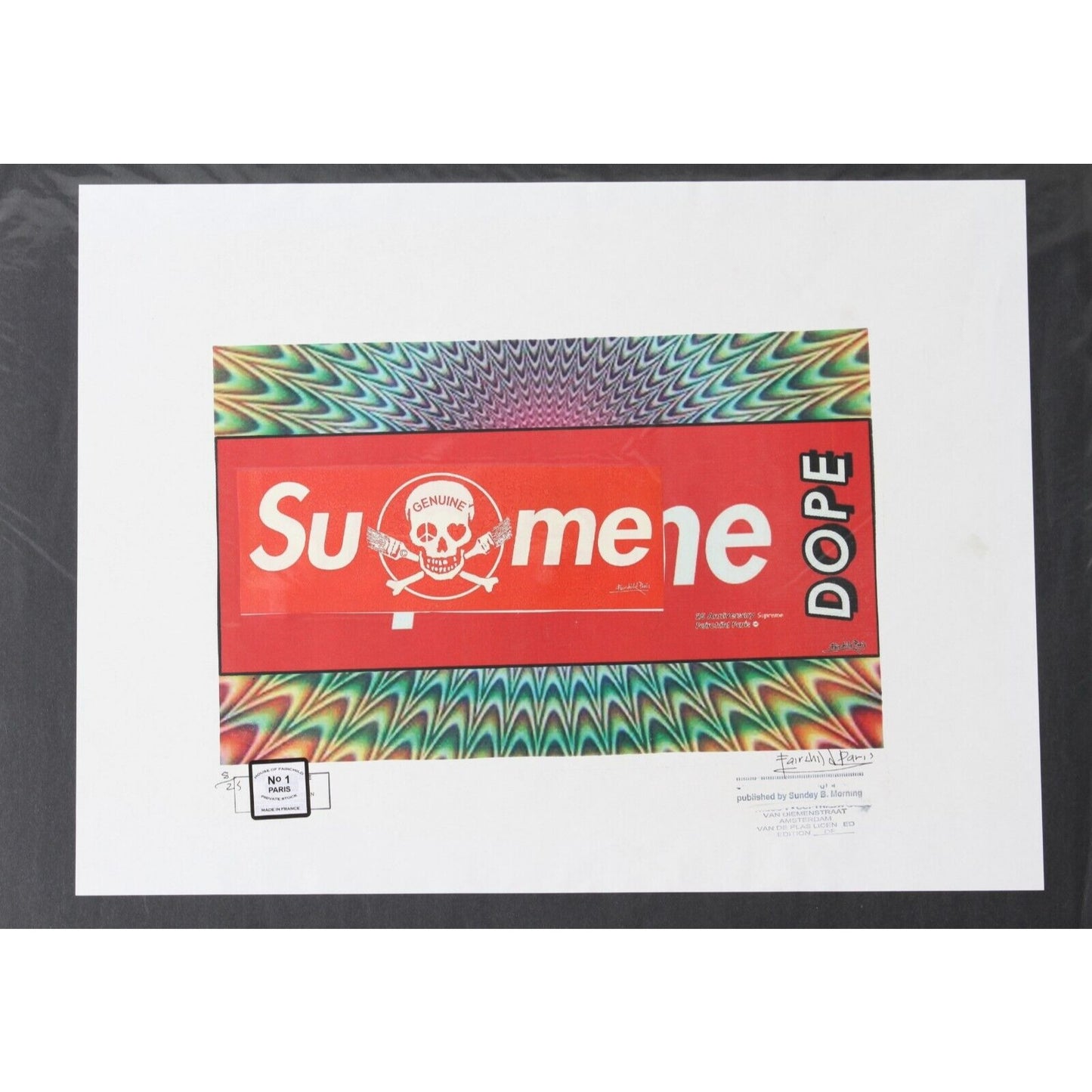 Supreme Dope Poster By Fairchild Paris LE 8/25