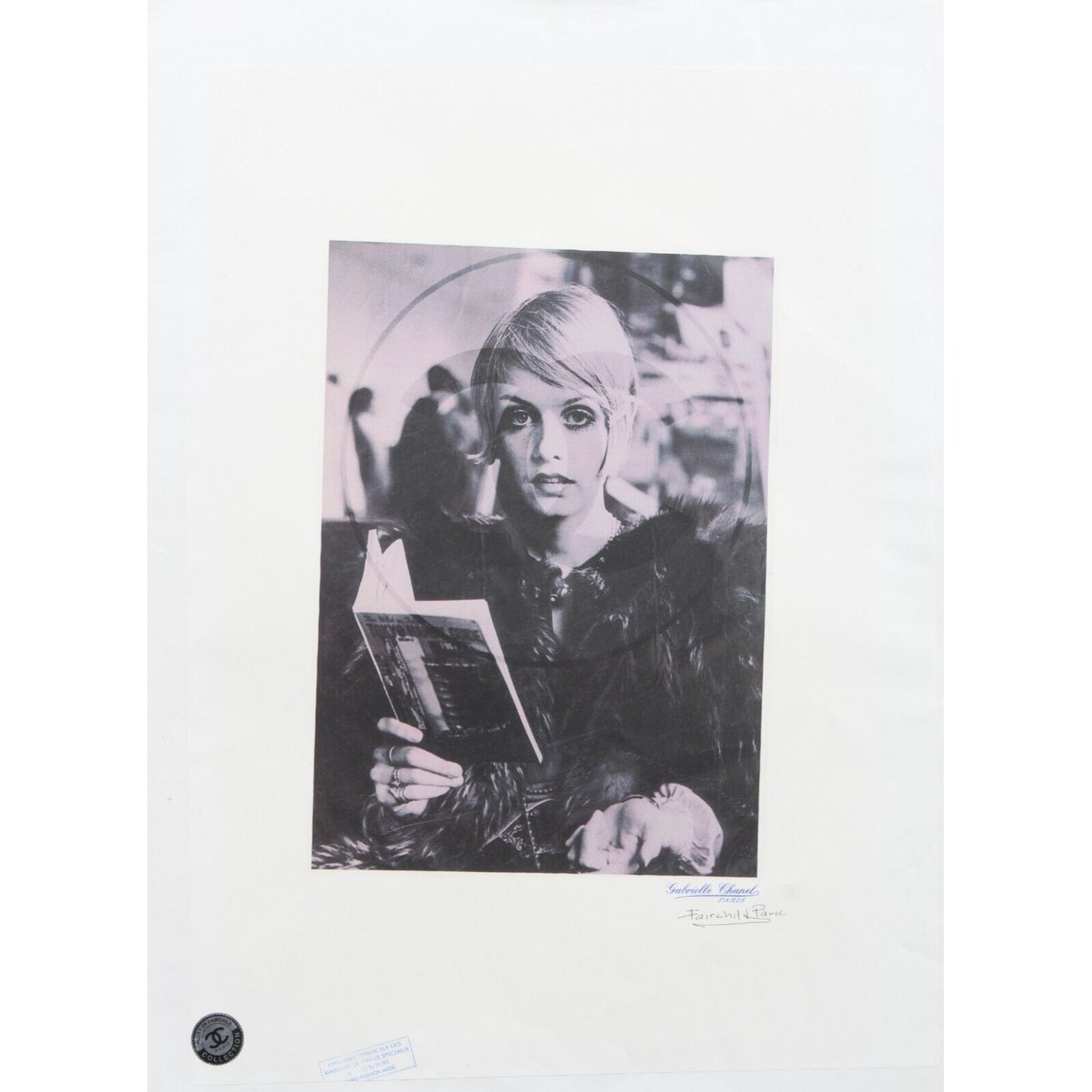 Chanel Reading Woman Print By Fairchild Paris