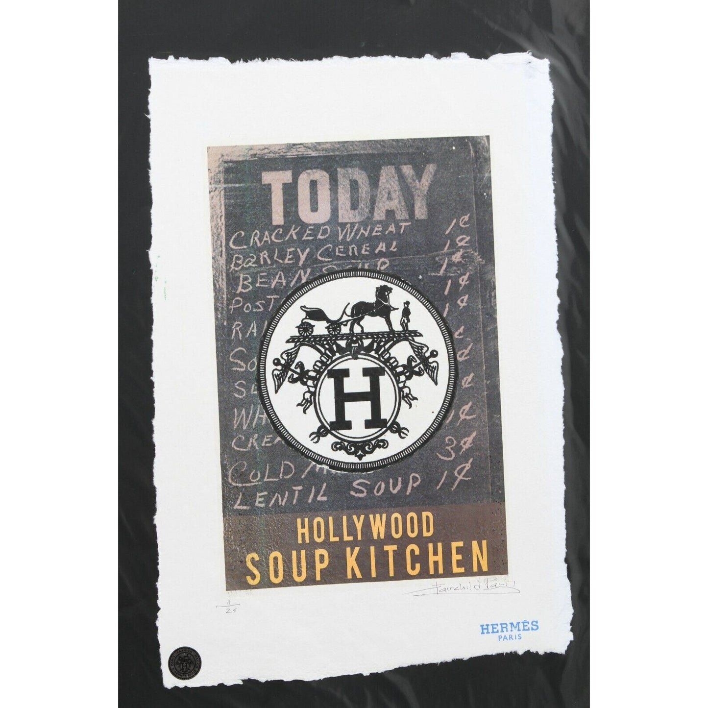 Hollywood Soup Kitchen Print By Fairchild Paris LE 11/25