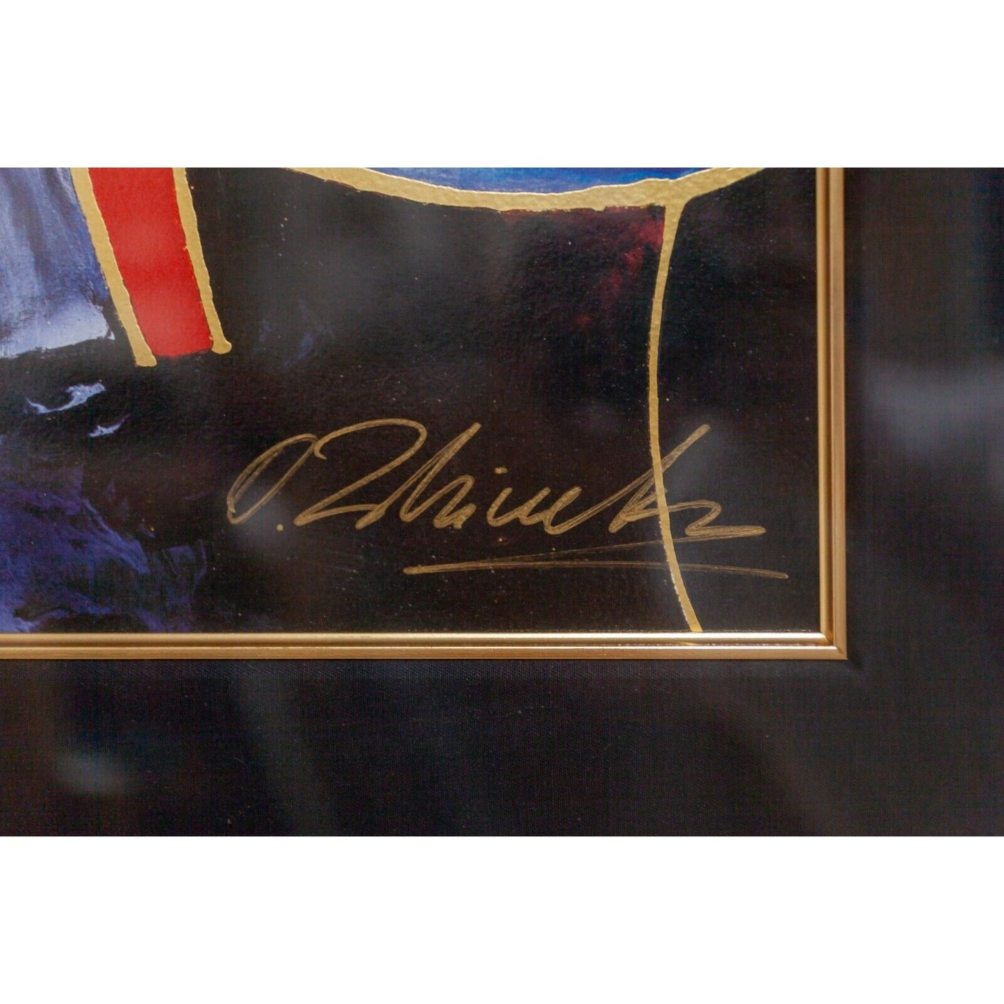 Woman with Guitar Serigraph by Oleg Zhivetin Framed AP 24/50