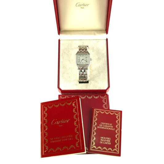 Cartier Stainless Steel Jumbo Panthère Men's Quartz Watch w/ Box and Papers 1300