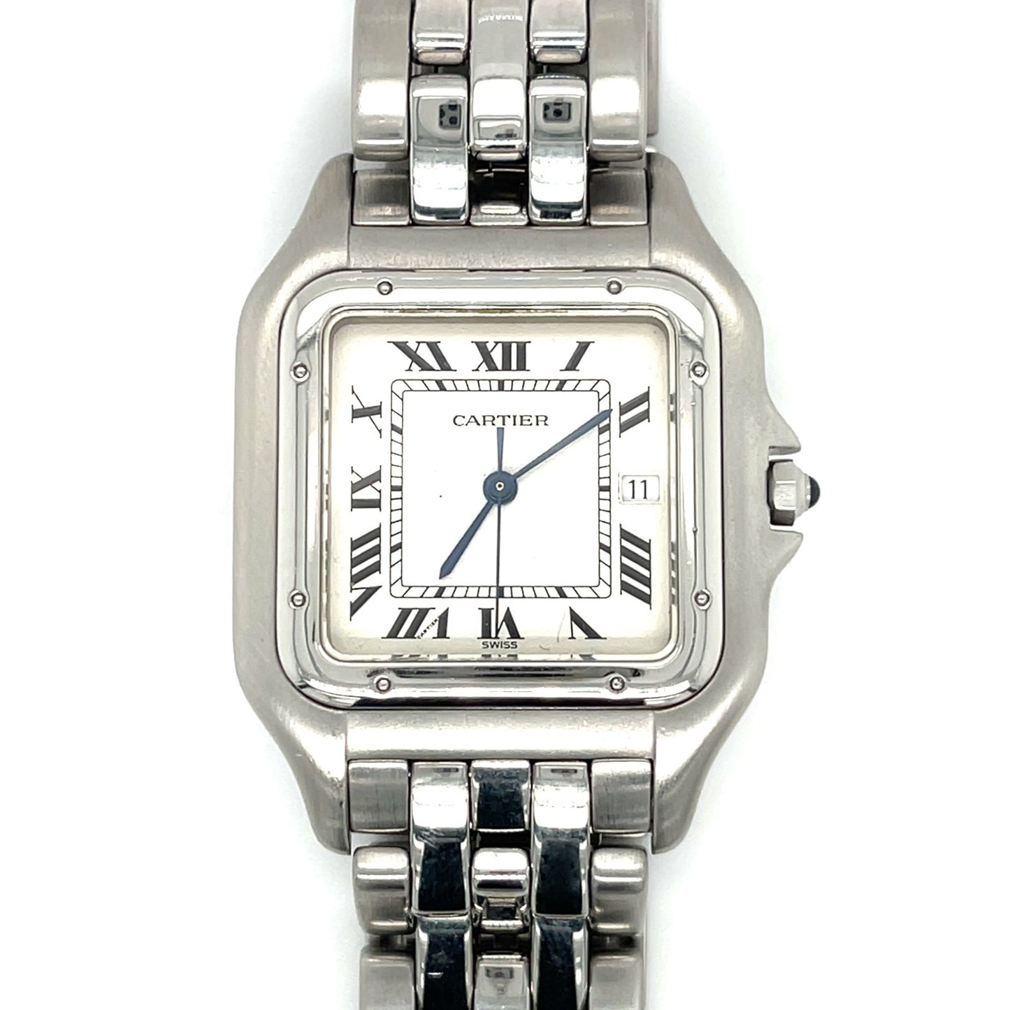 Cartier Stainless Steel Jumbo Panthère Men's Quartz Watch w/ Box and Papers 1300