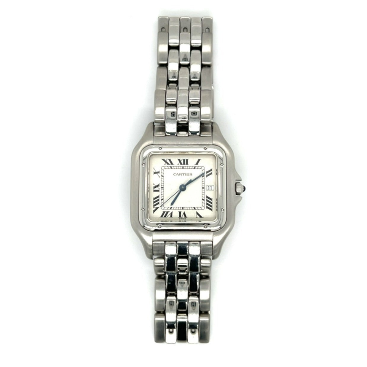 Cartier Stainless Steel Jumbo Panthère Men's Quartz Watch w/ Box and Papers 1300