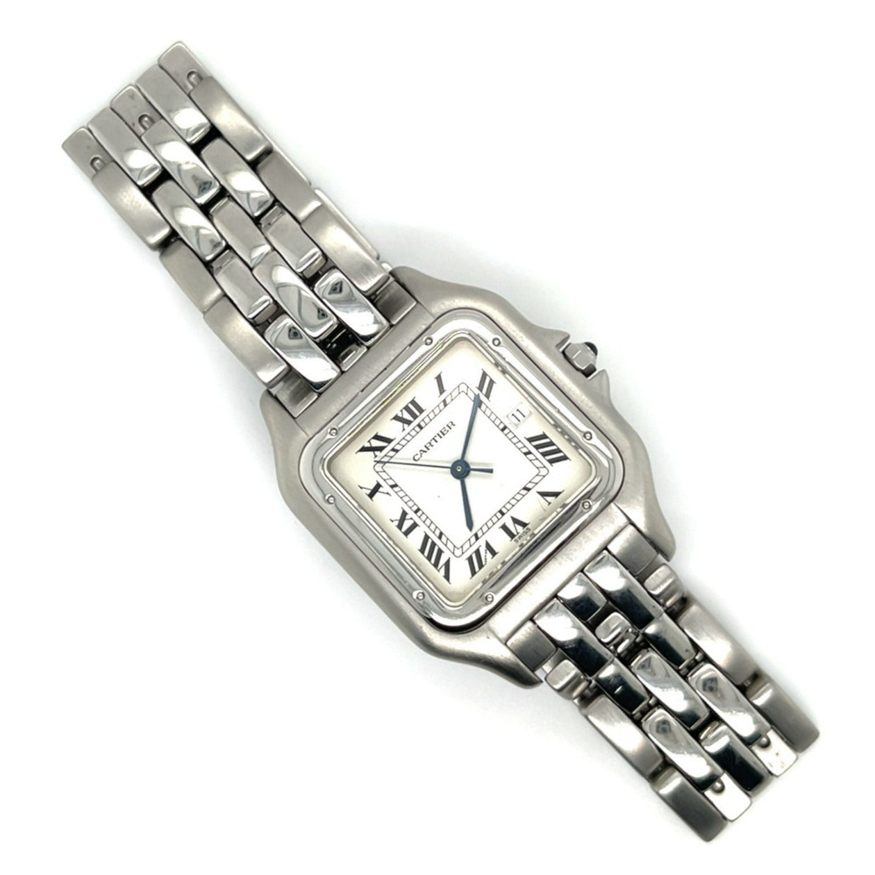 Cartier Stainless Steel Jumbo Panthère Men's Quartz Watch w/ Box and Papers 1300