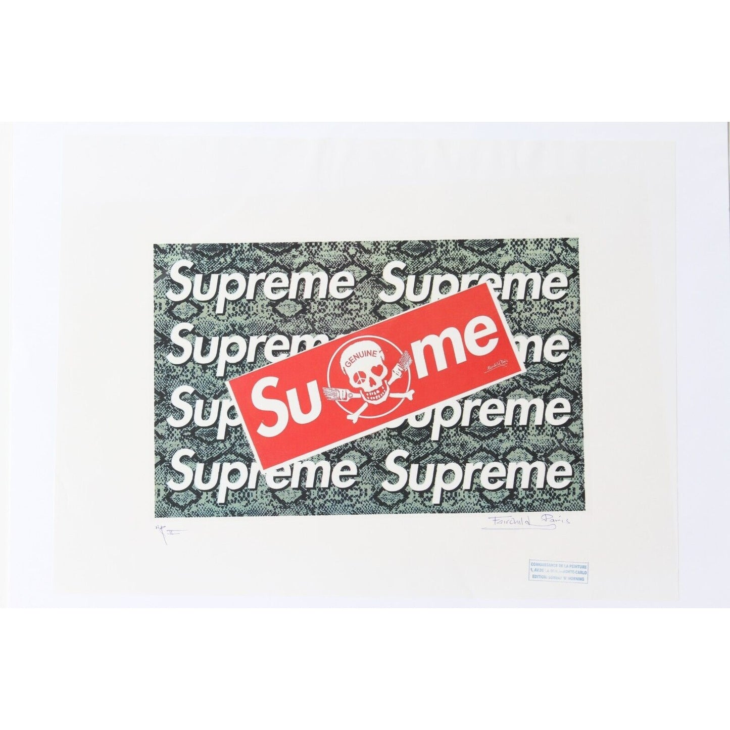 Supreme Snakeskin Print By Fairchild Paris LE 11/25