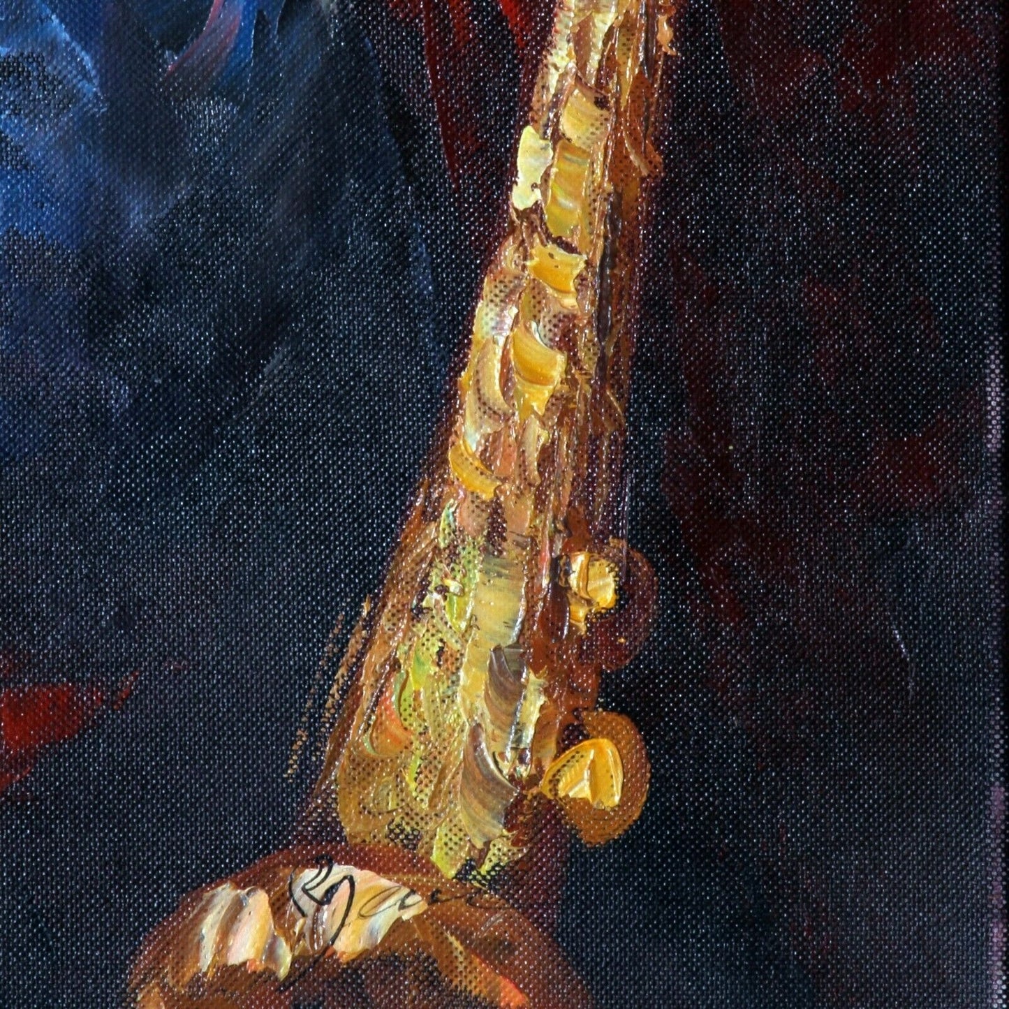 Three Musicians Playing Print on Canvas Reproduction 20" x 24"