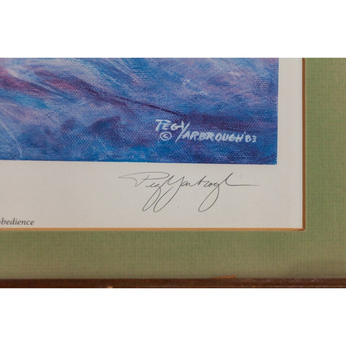 "The Trainer"  Artist Proof Number 29/50 Framed Print by Peg Yarbrough