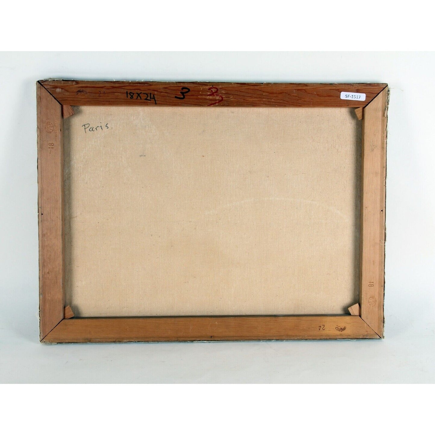 "Paris" by G. Gucrin, Cityscape, Oil Painting on Canvas, 18x24