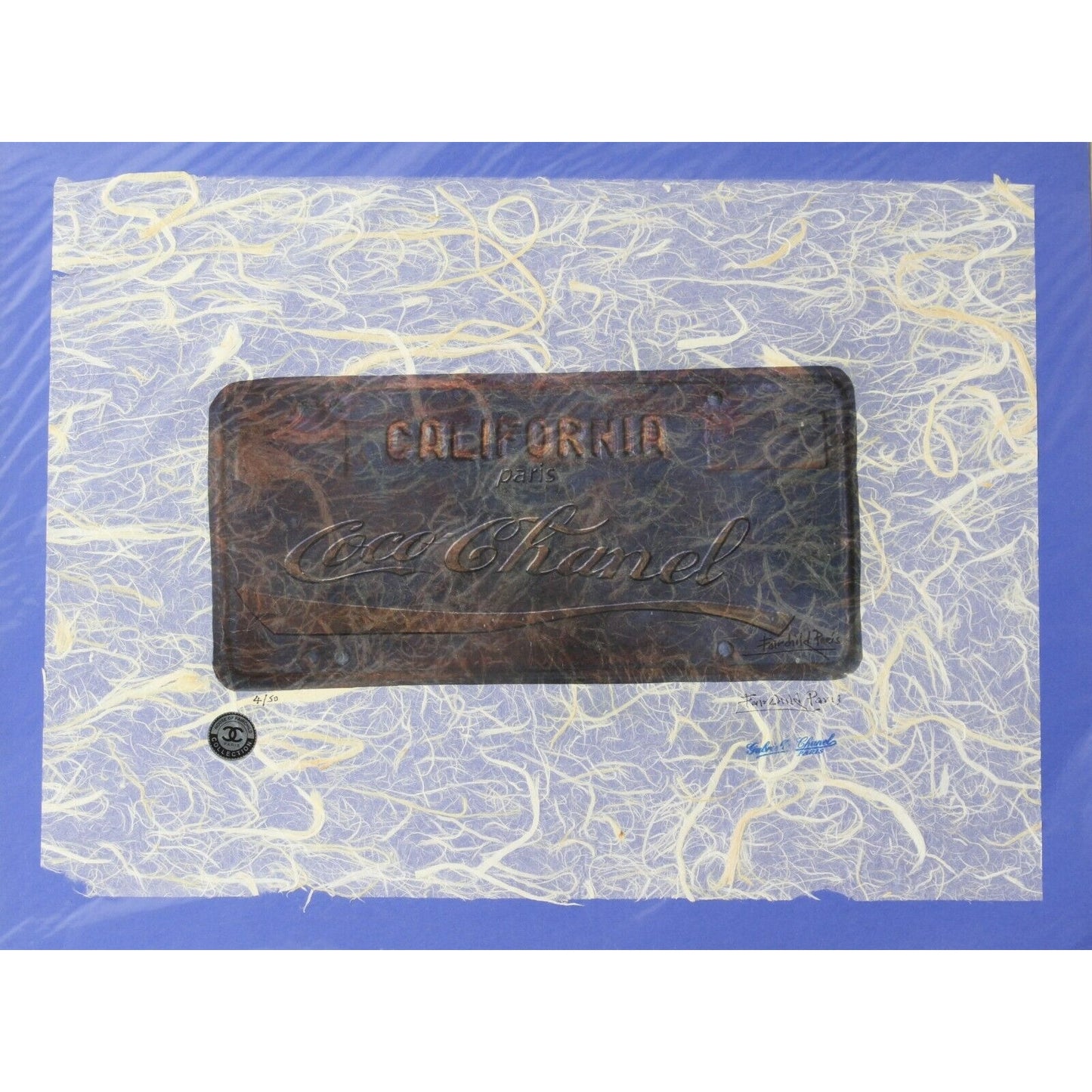 Chanel License Plate Print By Fairchild Paris