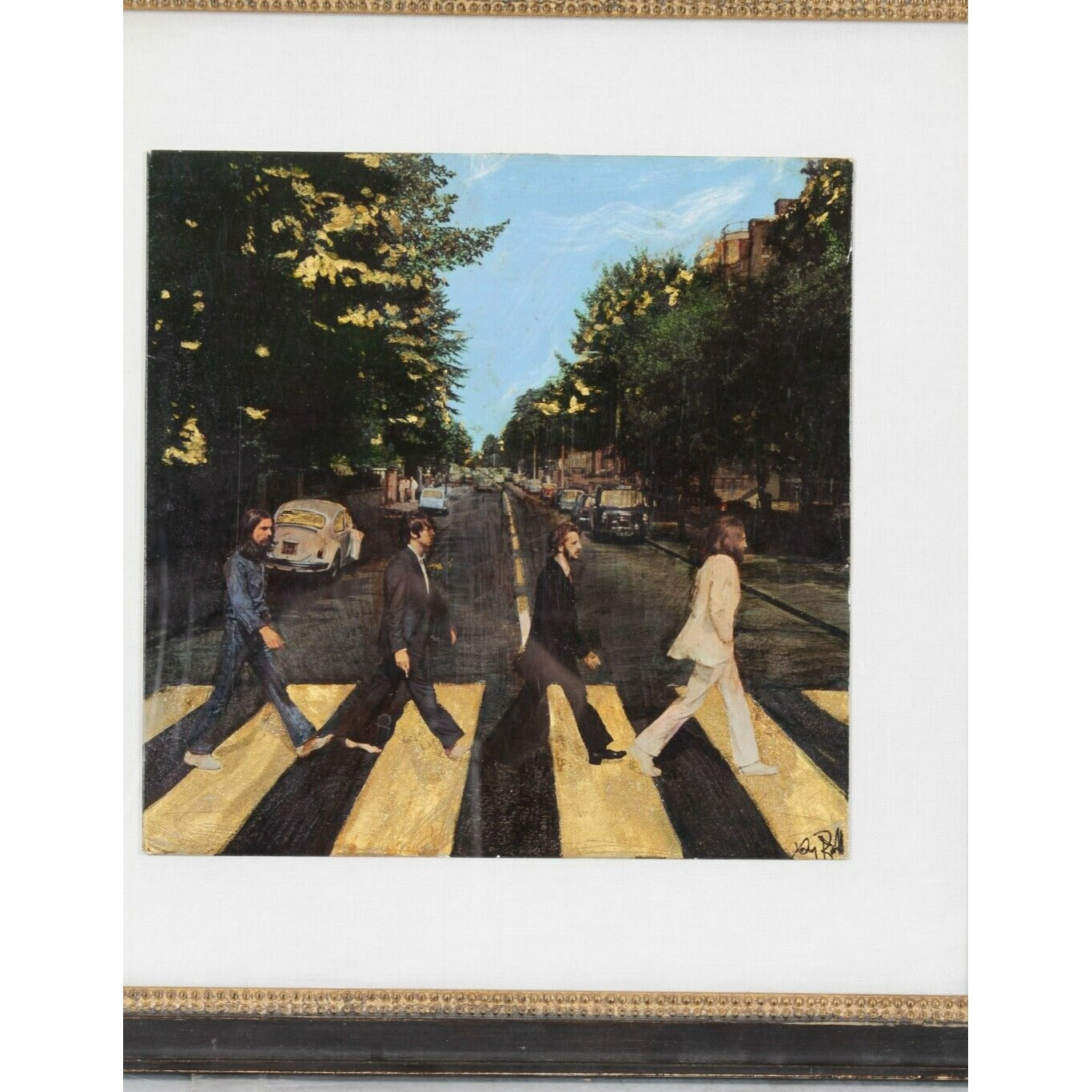 "Abbey Road" Illuminated Album Cover by Xany Rudoff Framed w/ Paperwork