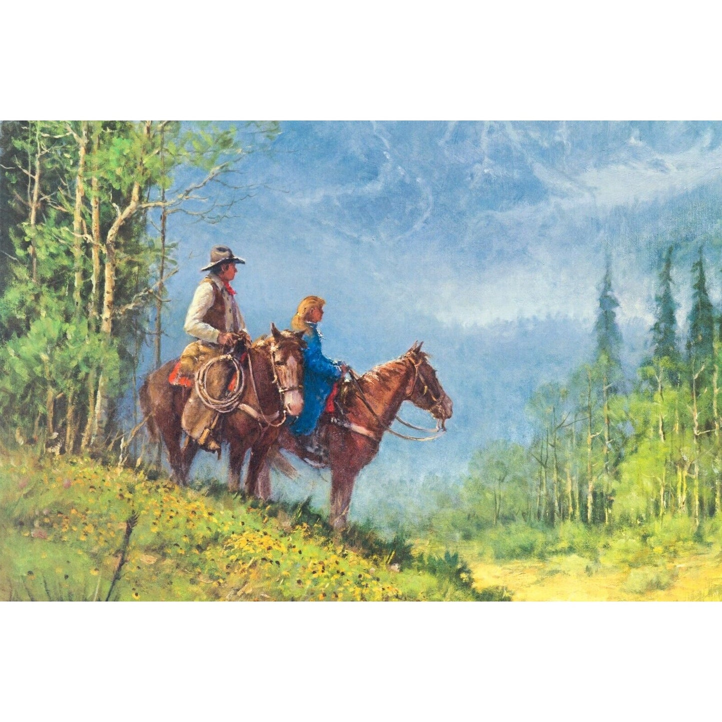 "Reflecting His Majesty" by G Harvey Framed Lithograph w/ CoA #8946