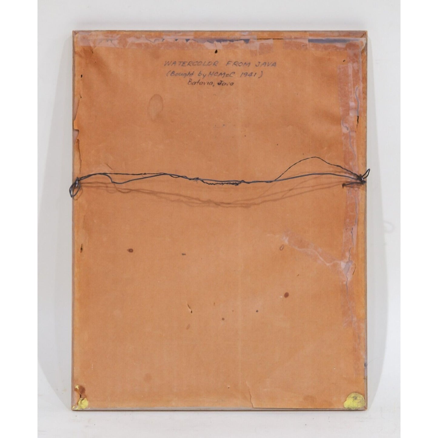 Untitled Watercolor on Paper Landscape by Javanese Artist Basar Framed