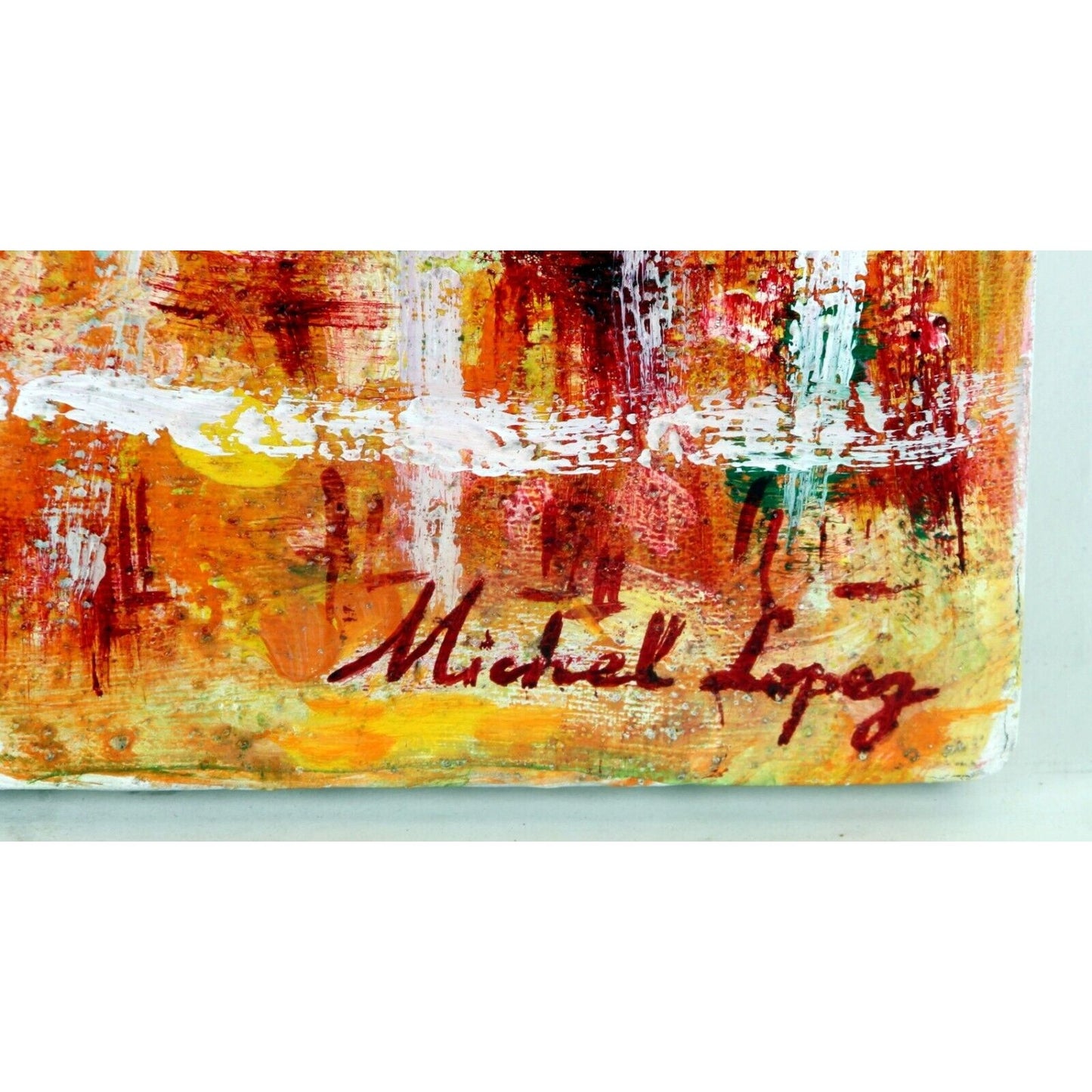 THE BALLOON BY MICHEL LOPEZ OIL ON CANVAS UNFRAMED 16" x 12"