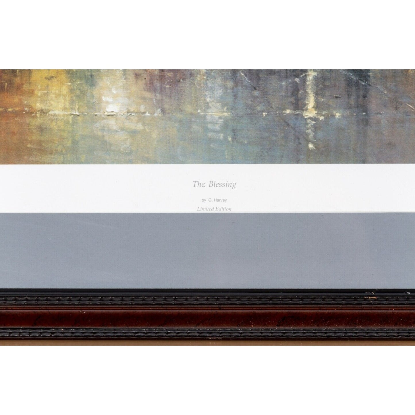 "The Blessing" by G Harvey Framed Lithograph w/ CoA Signed by Artist #12994