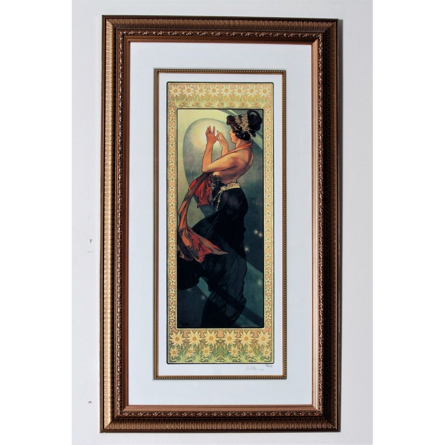 "The Pole Star" (1902), Alphonse Mucha Signed LE No. 42/475 Giclée Framed