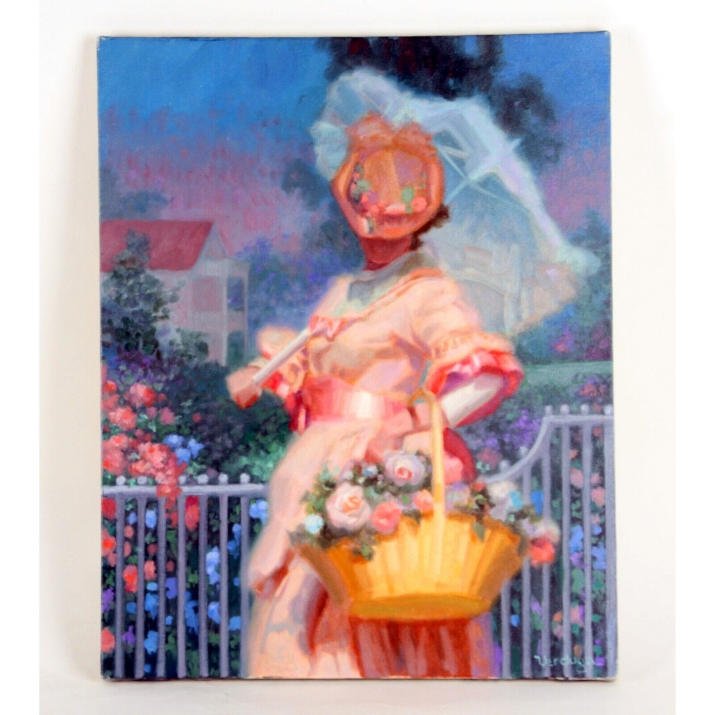 "Victorian Woman" by Verdugo, Oil Painting on Canvas, 20x16