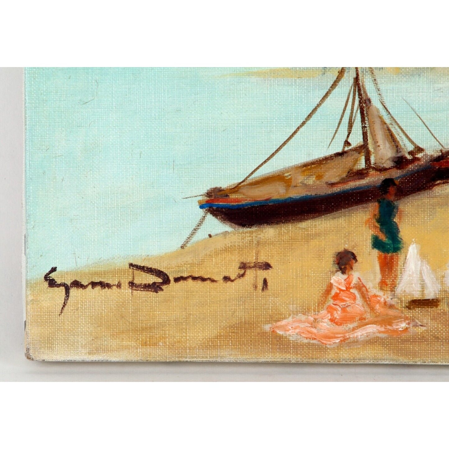 "Untitled" by Suzanne Demarest, Seascape, Oil Painting on Canvas, 12x24