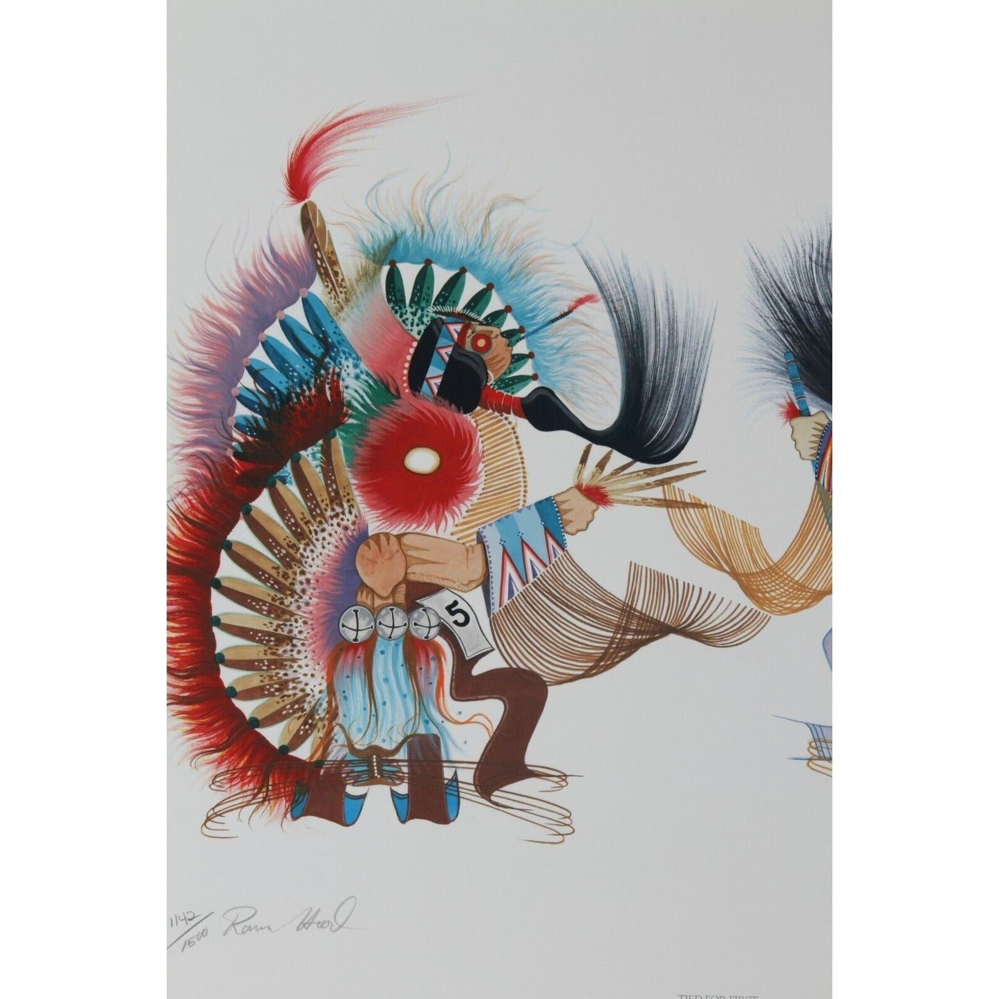 "Tied for First" by Rance Hood Lithograph on Paper LE #1142/1500 Unframed