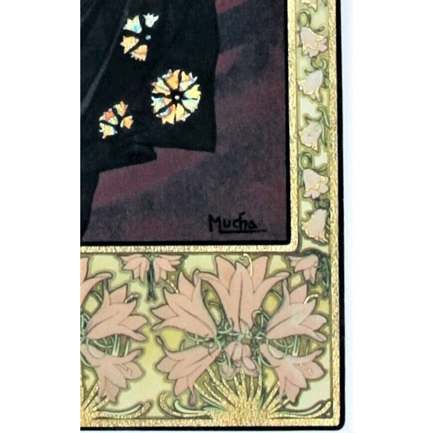 The Evening Star (1902) Giclée on Paper Alphonse Mucha Signed LE 42/475 Framed