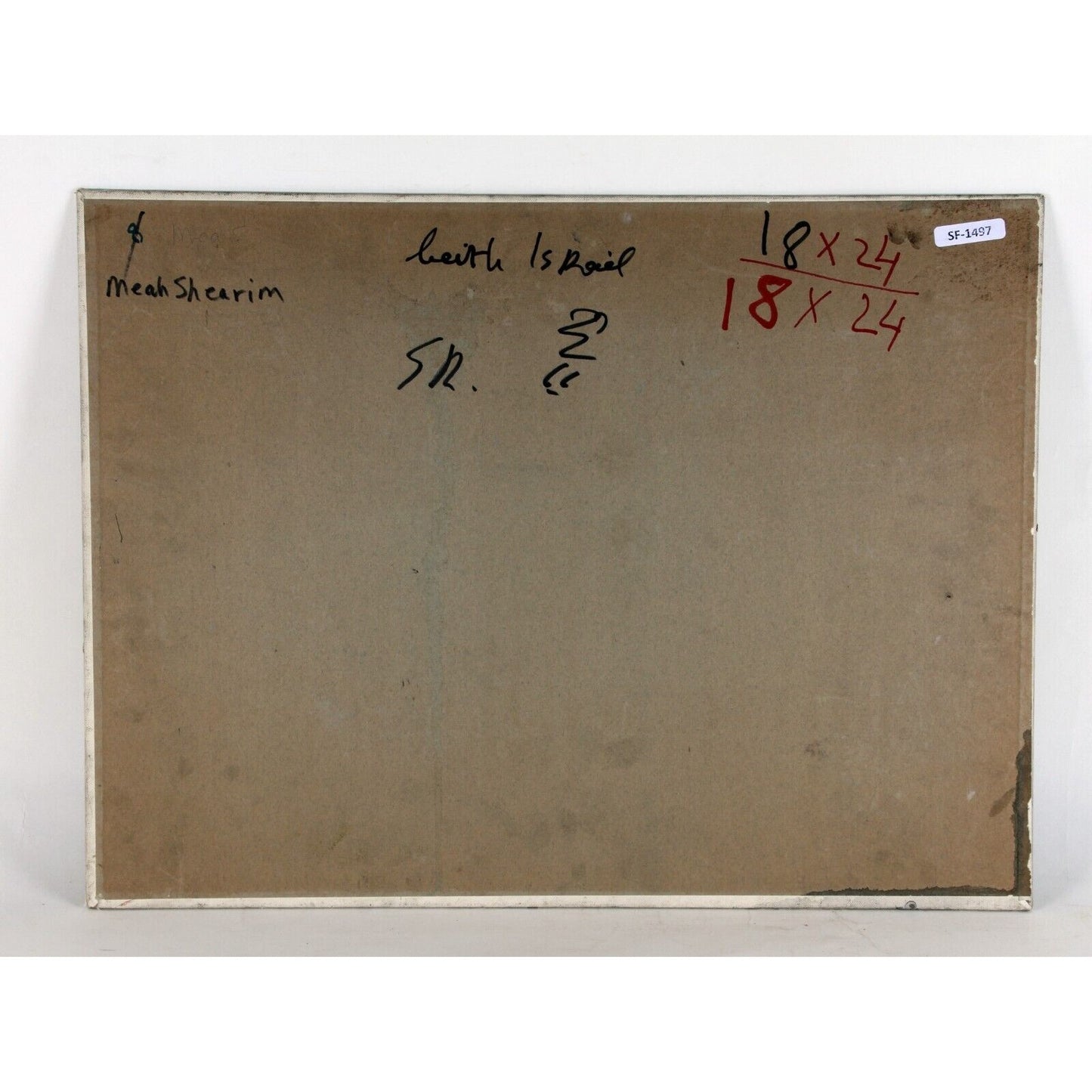 "Meah Shearim Beith Israel" by Zvi Raphaly, Oil Painting on Board, 18x24